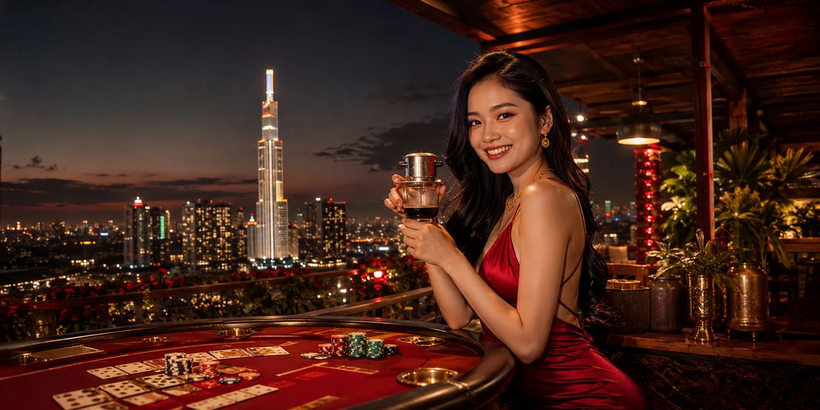 Người dùng TP. Hồ Chí Minh vừa uống cà phê vừa xem baccarat trực tuyến trên điện thoại
